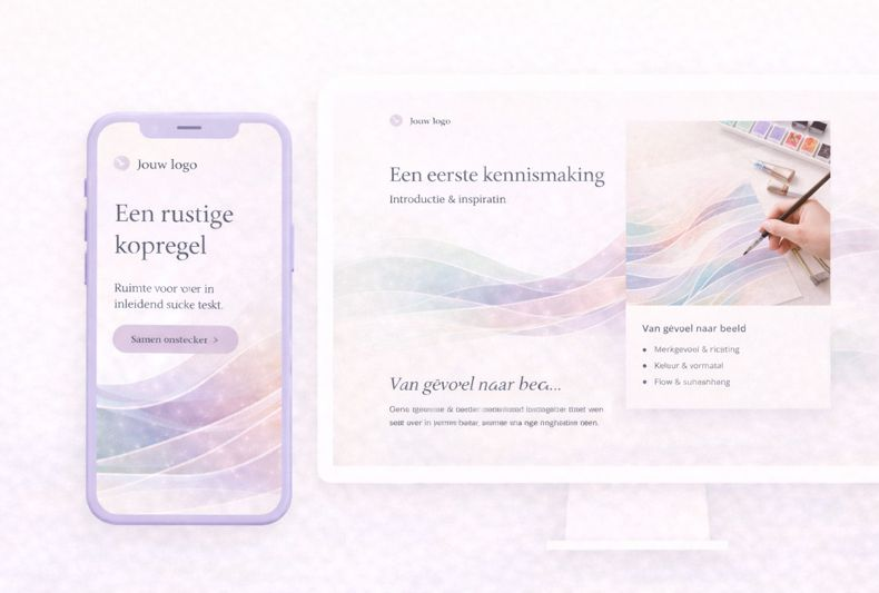 Rustige branding met kleur en samenhang