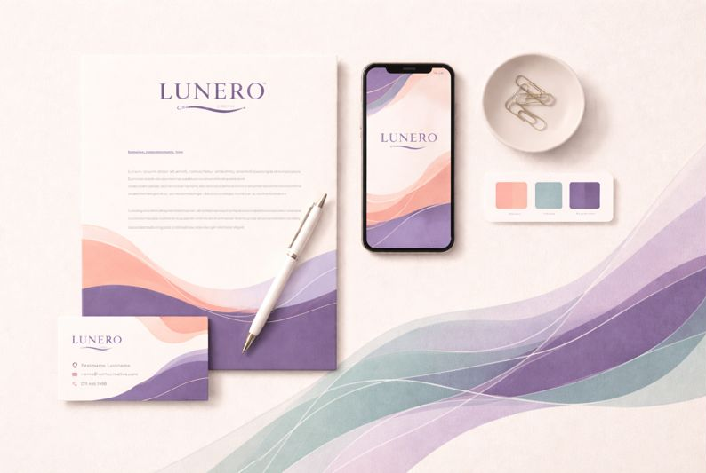 Flow branding portfolio van Lunero Creative House