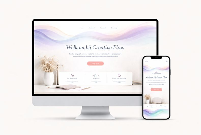 creative flow website template