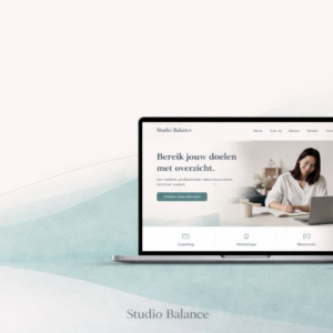 website template voor coaches en ondernemers