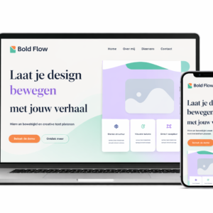 bold flow website template