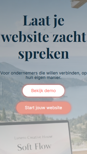 Mobiel weergave Soft Flow template