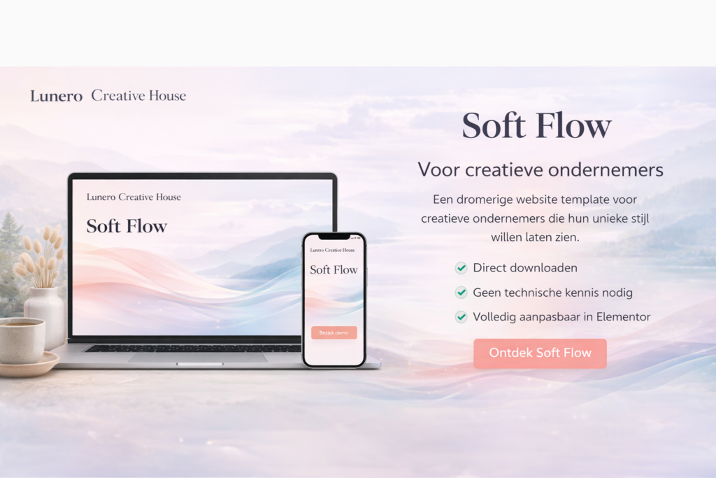 Soft flow website template