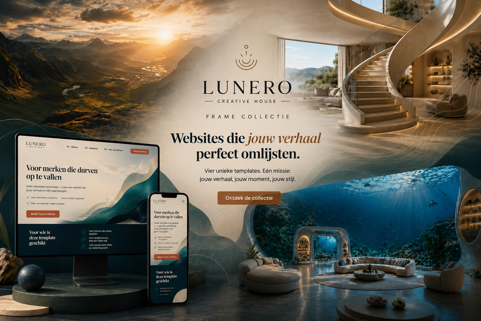 Website template -Frame collectie